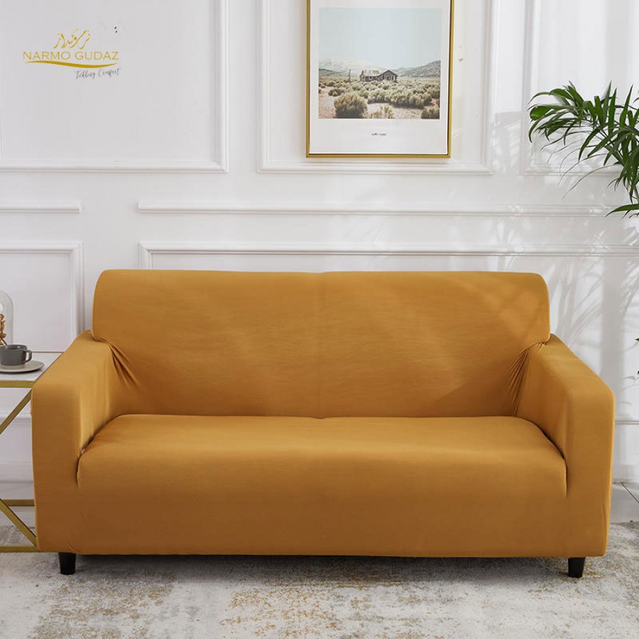 camel Jersey Fitted Sofa Cover Set | Comfortable Couch Cover | 3 Seater | 2 Seater | 1 Seater | 5,6 & 7 Seater Sets | Narmo Gudaz	